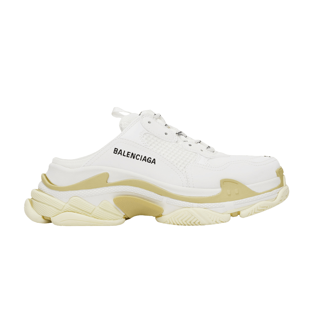 Balenciaga Wmns Triple S Mule 'White Beige'