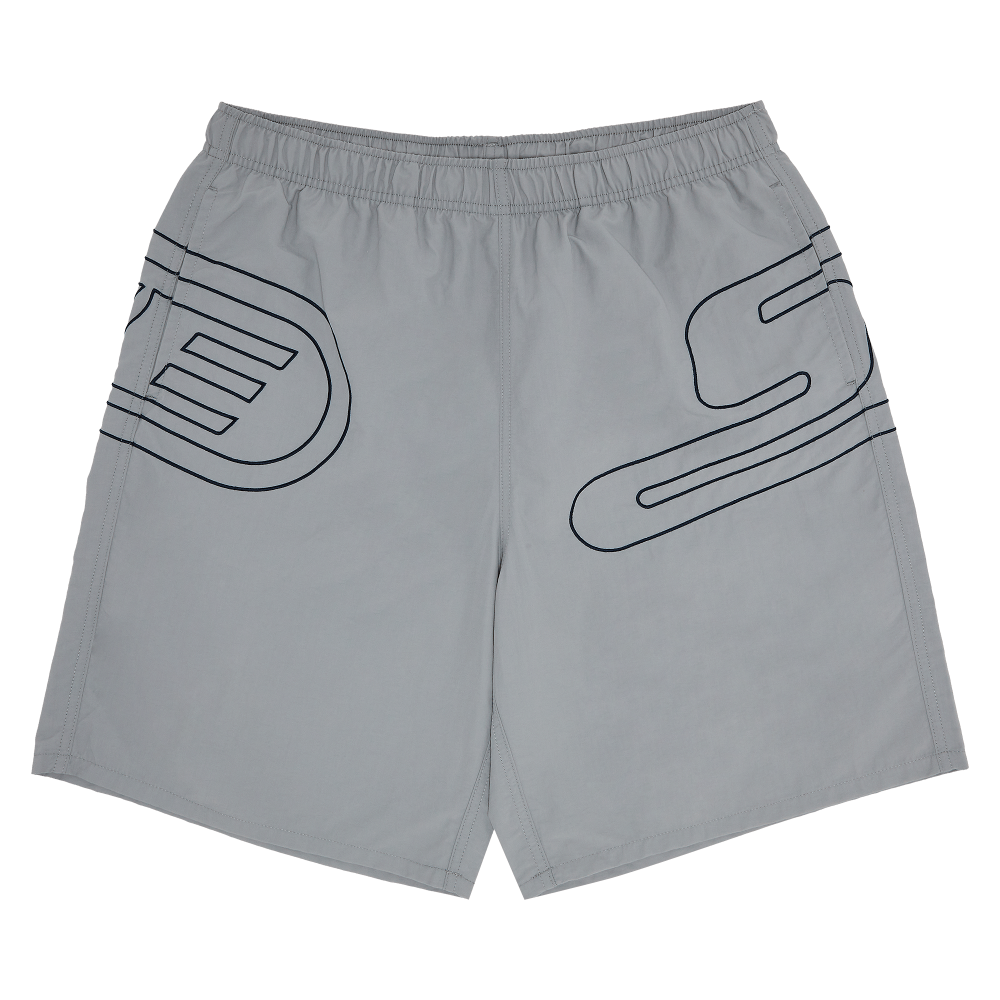 Supreme Big Logo Nylon Short 'Grey'