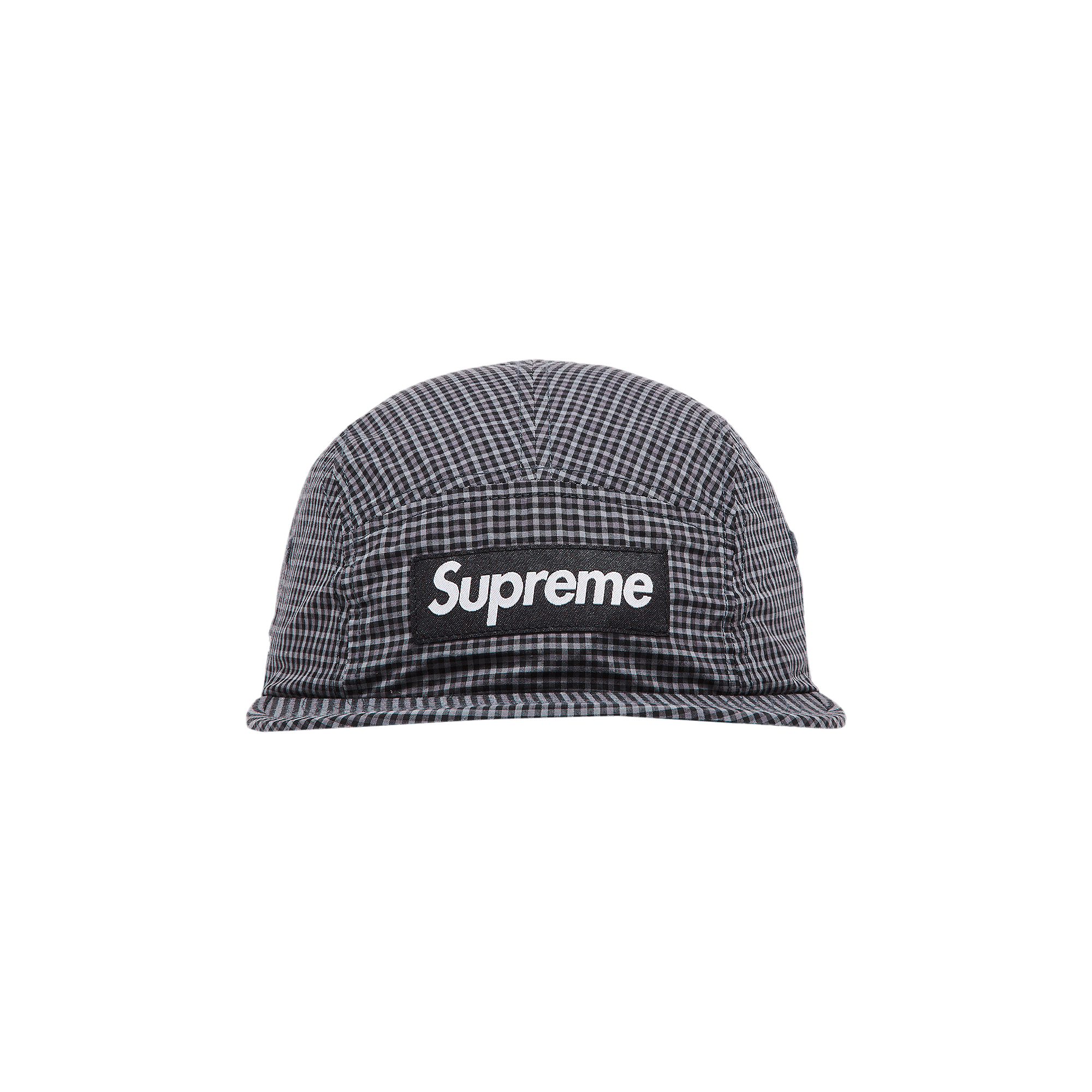 Supreme x Cordura Plaid Camp Cap 'Black'