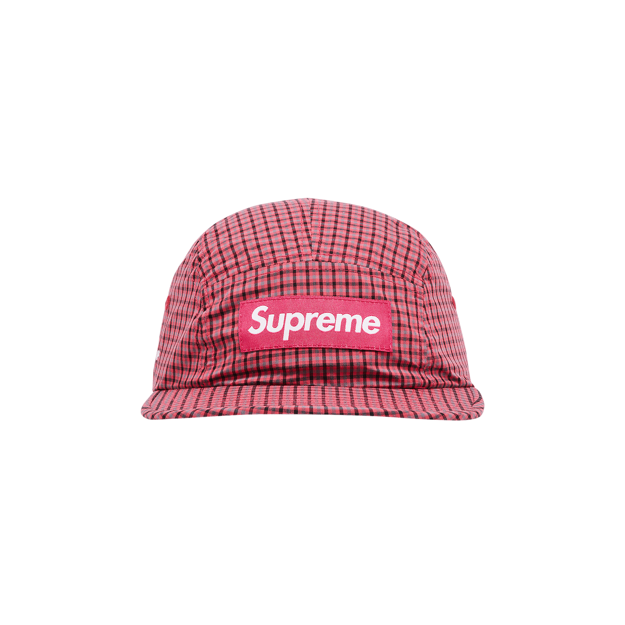 Supreme x Cordura Plaid Camp Cap 'Red'