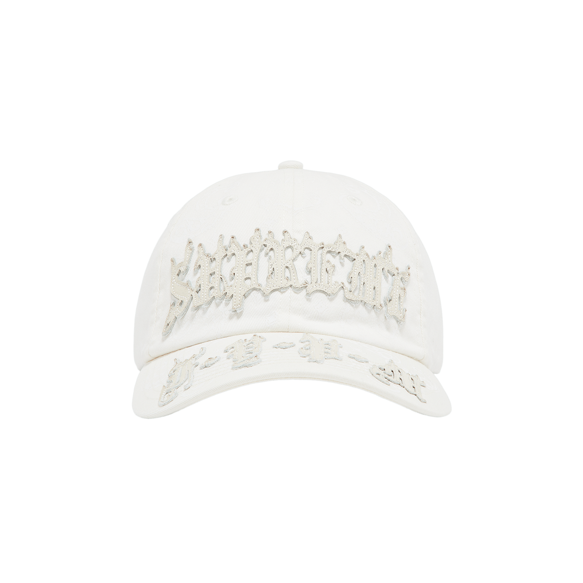 Supreme Leather Appliqué 6-Panel 'White'