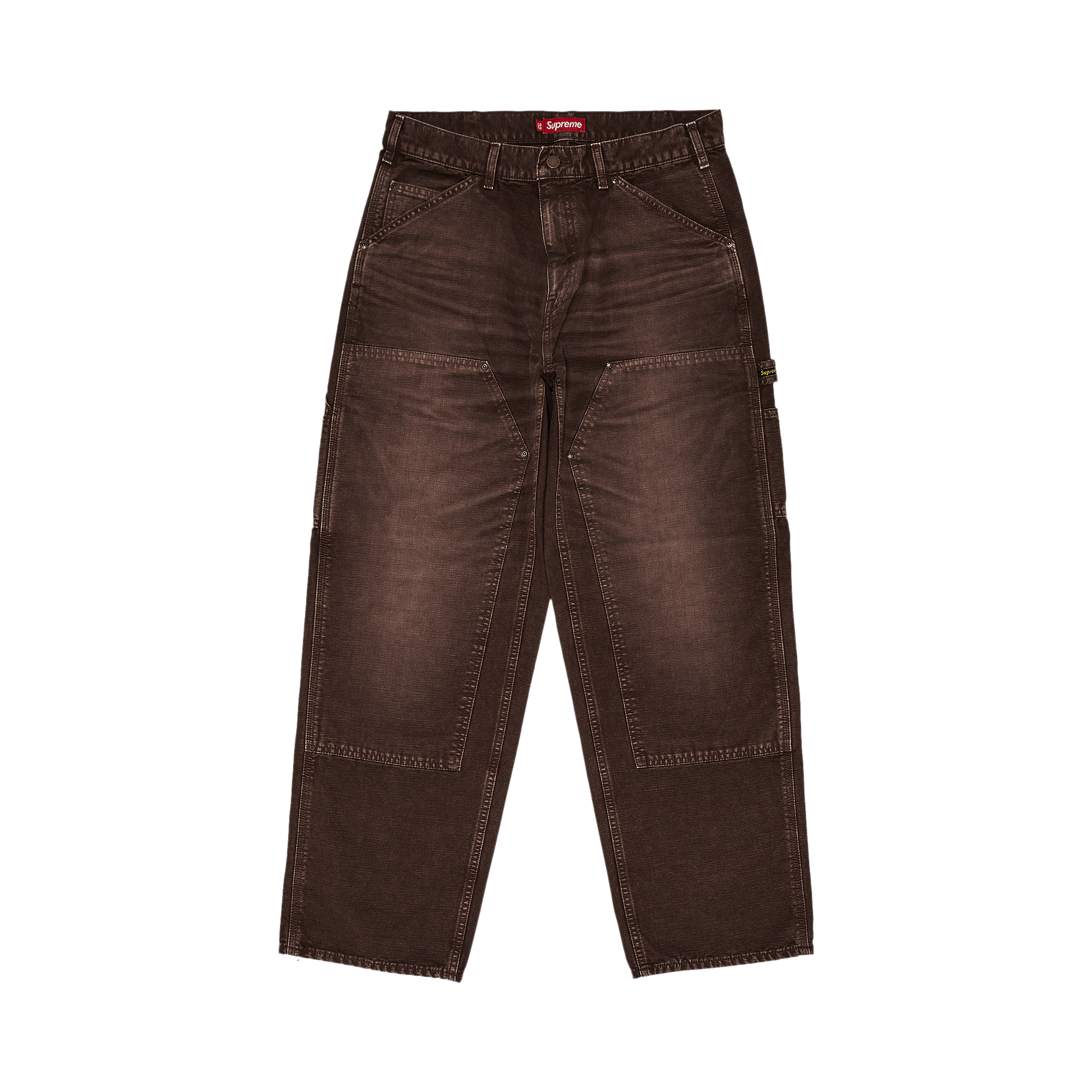 Supreme Worn Double Knee Painter Pant 'Brown'
