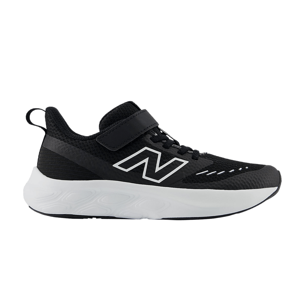 New Balance Fresh Foam 625 Bungee Lace Top Strap Little Kid 'Black White'