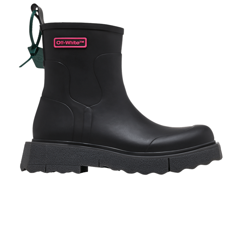 Off-White Rain Boot 'Black Fuchsia'
