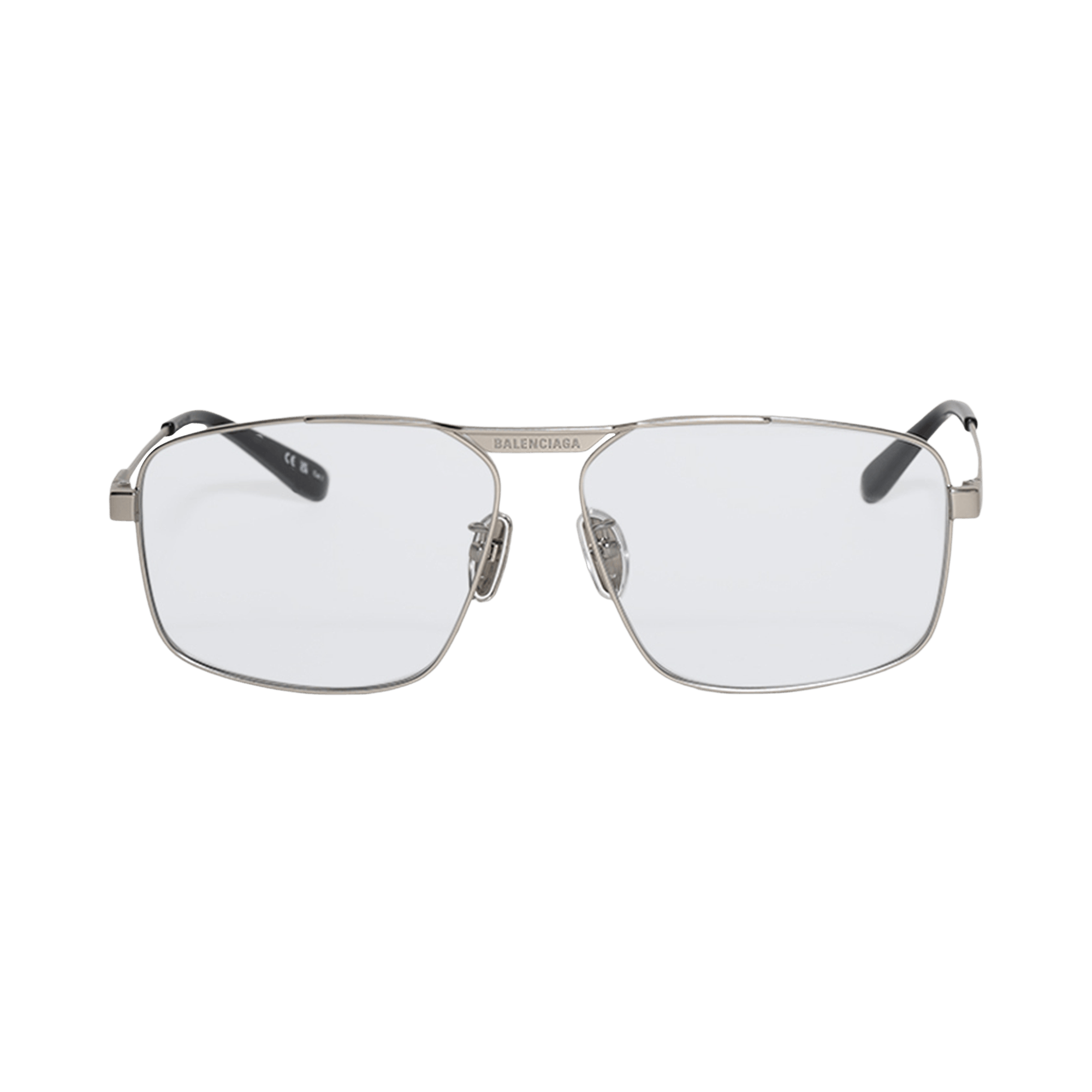 Balenciaga Rectangular Sunglasses 'Silver'