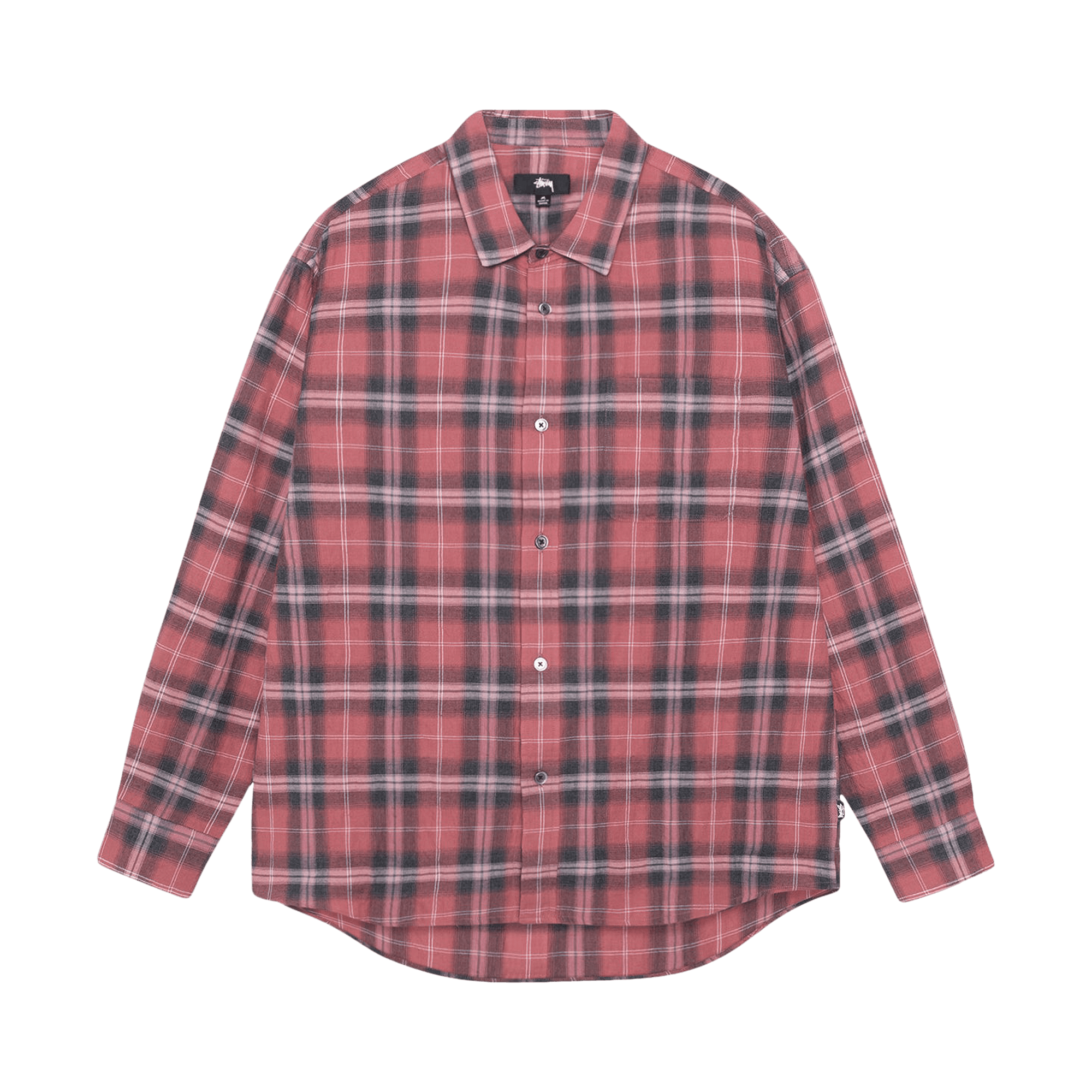 Stussy Beach Plaid Shirt 'Red'