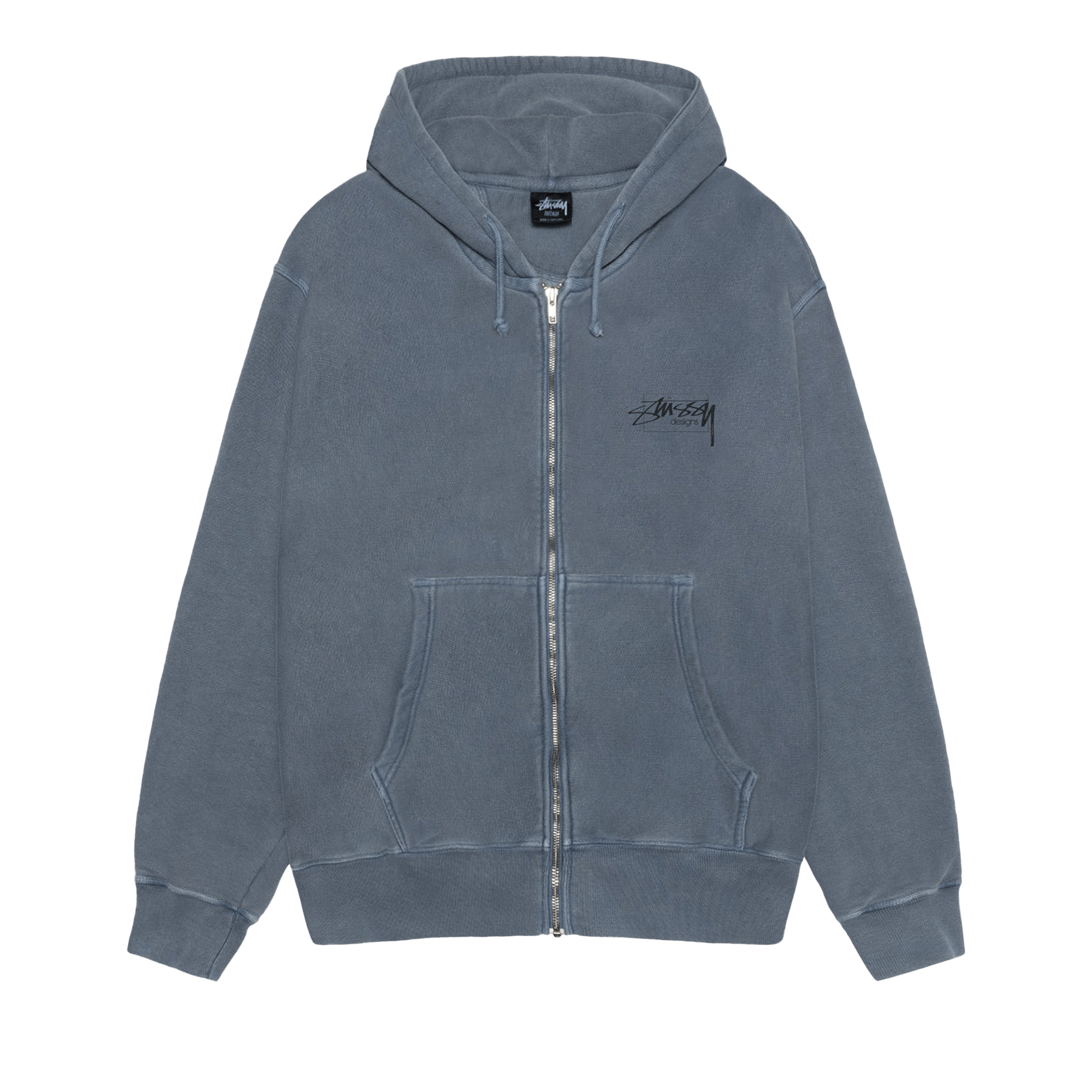 Stussy Modern Age Zip Hoodie Pigment Dyed 'Navy'