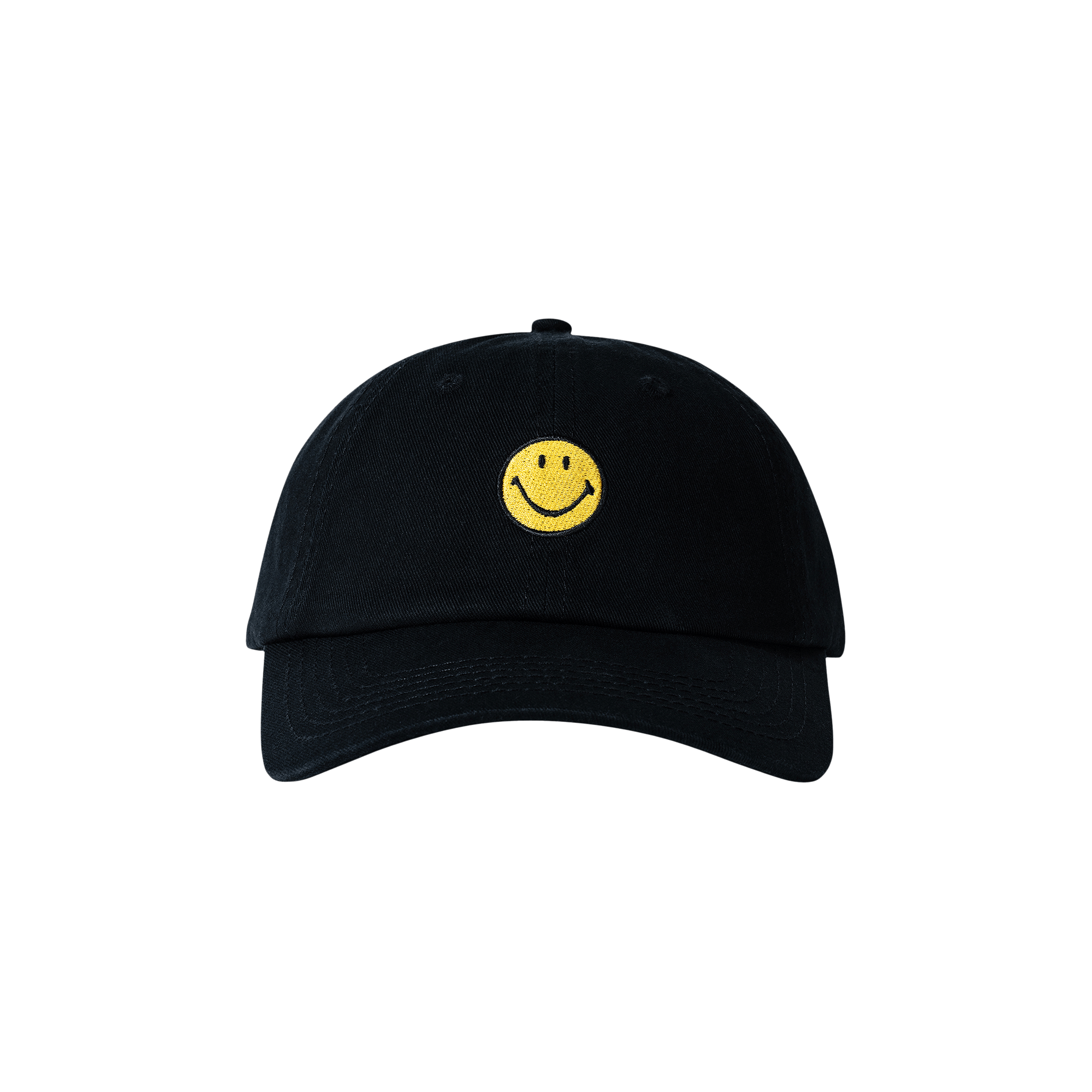 Market Smiley Badge 6 Panel Hat 'Black'