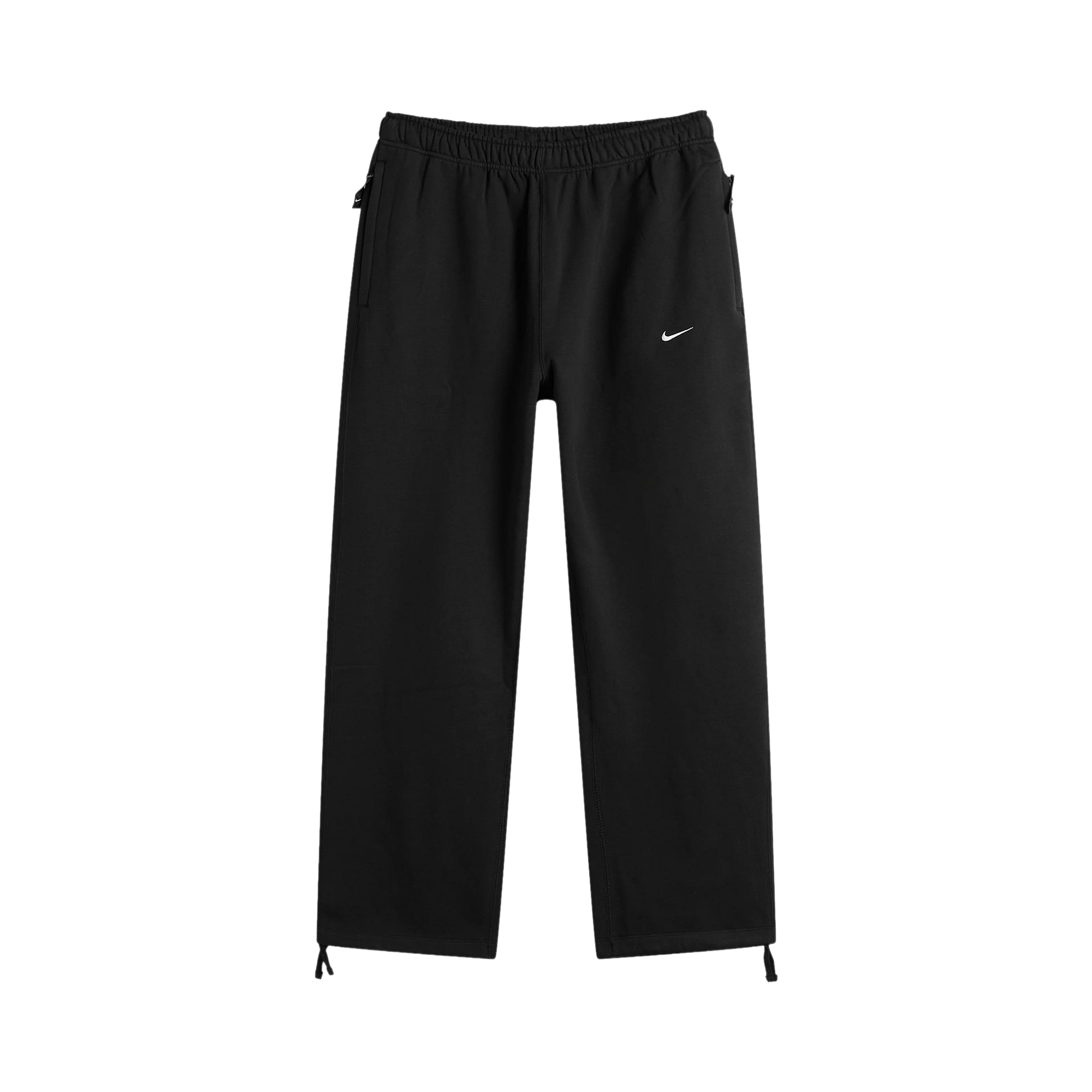 Nike Solo Swoosh Wide Fleece Pant 'Black'