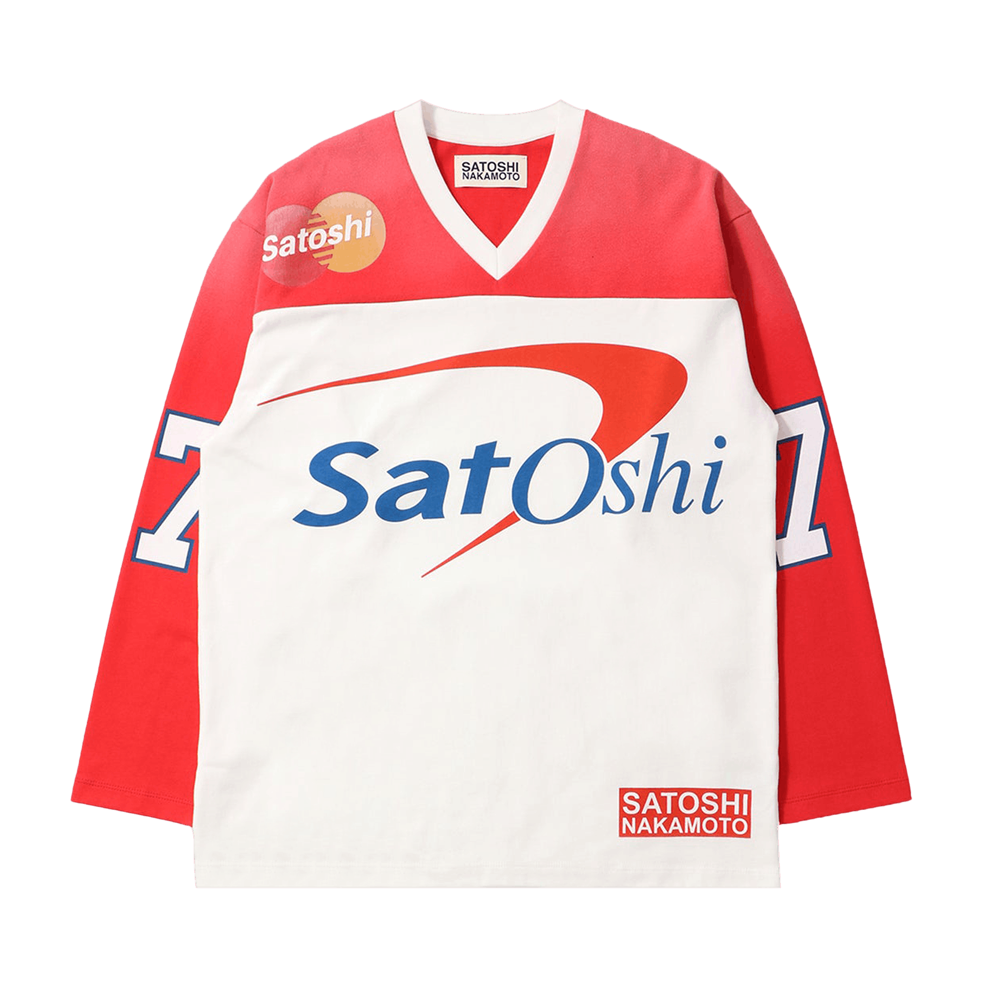 ぺ*ん様 24AW SATOSHI NAKAMOTO LOVES YOU TEE Bank of Satoshi Tee in White – SVRN