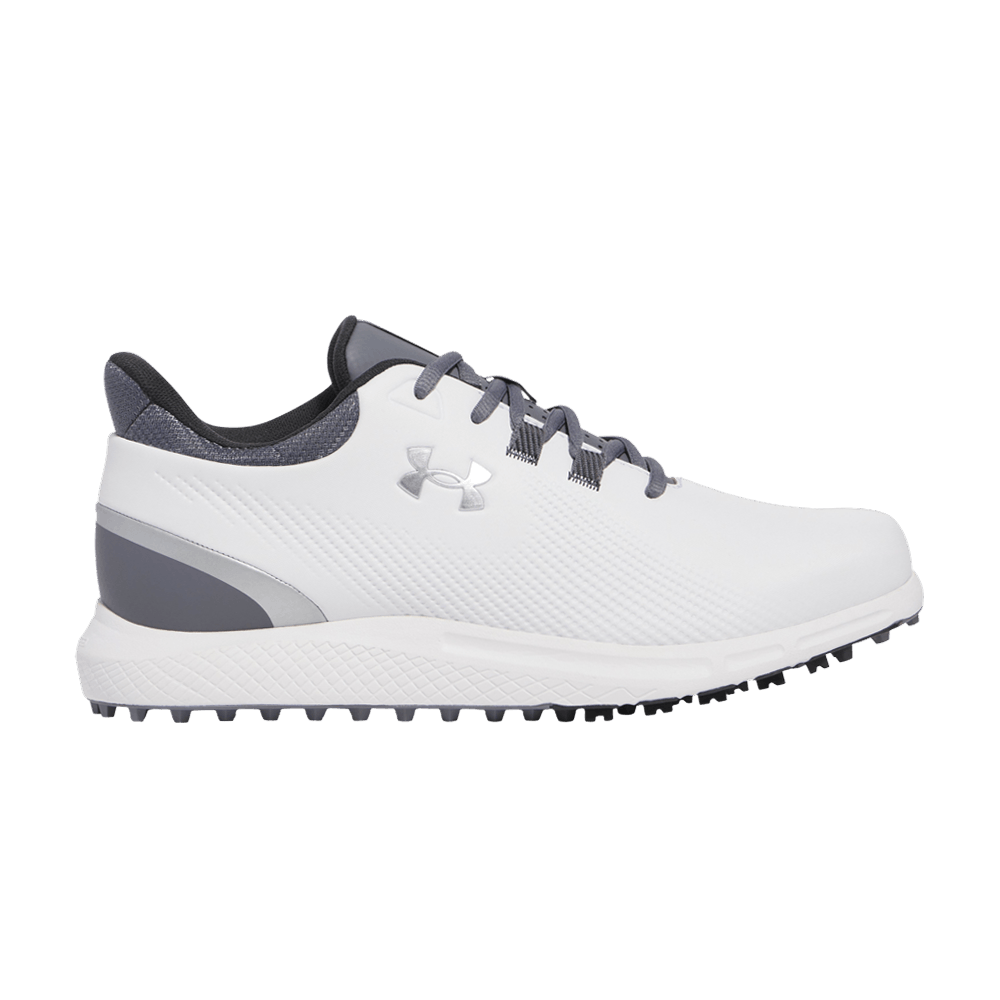 Under Armour Drive Medal Spikeless Wide 'White Titan Grey'