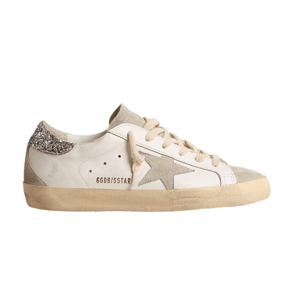 Golden Goose Wmns Superstar 'White Ice Silver Glitter'