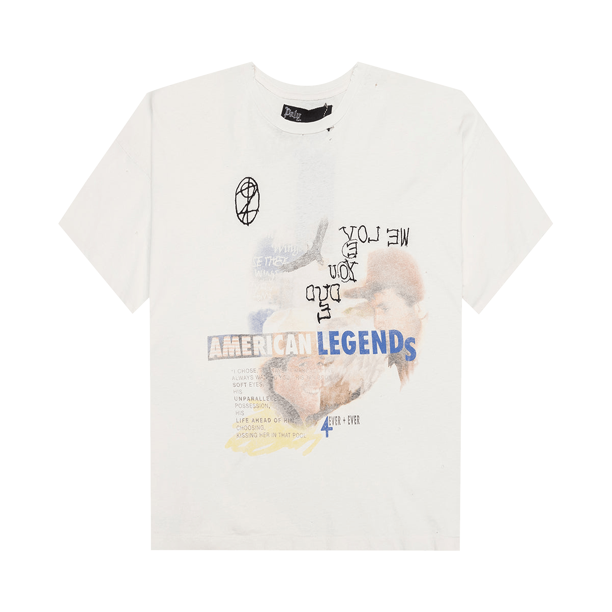 Buy Paly Hollywood Bad Luck Tee 'White' - 2U002Q1008VWT | GOAT