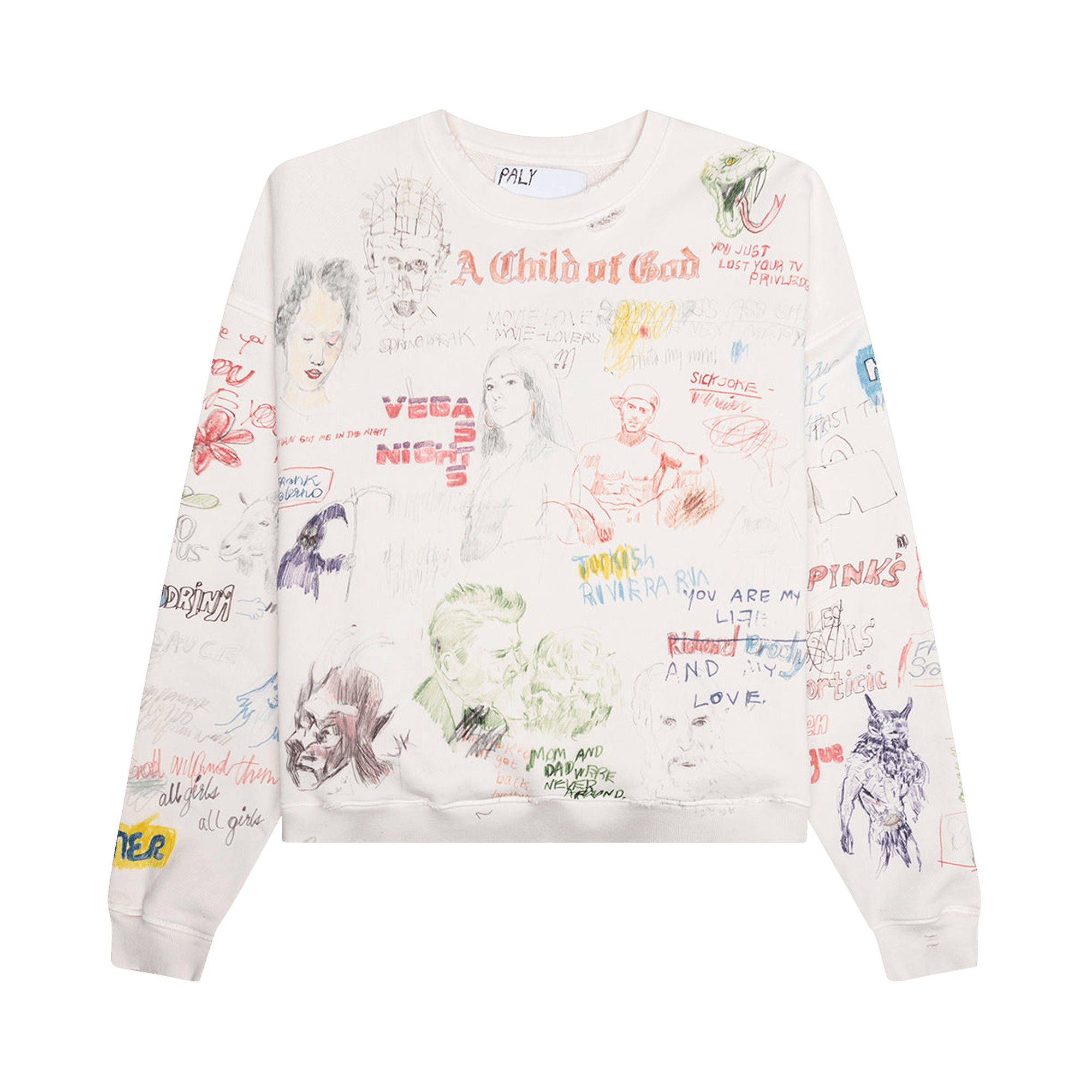 Buy Paly Hollywood Bad Luck Tee 'White' - 2U002Q1008VWT | GOAT