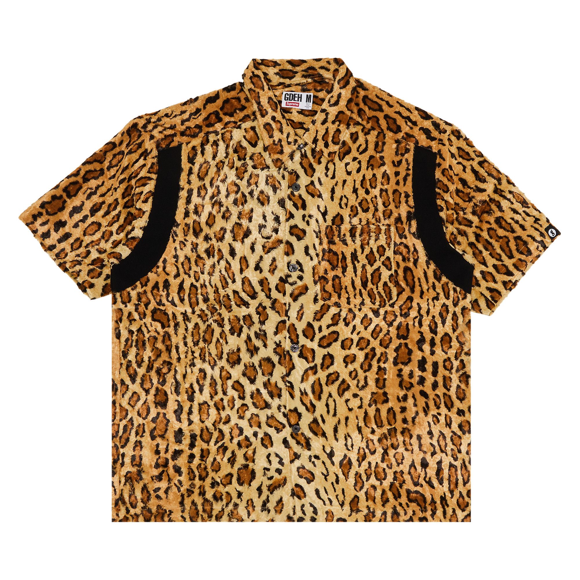 Supreme x Goodenough Crushed Rayon Pile Short-Sleeve Shirt 'Leopard'