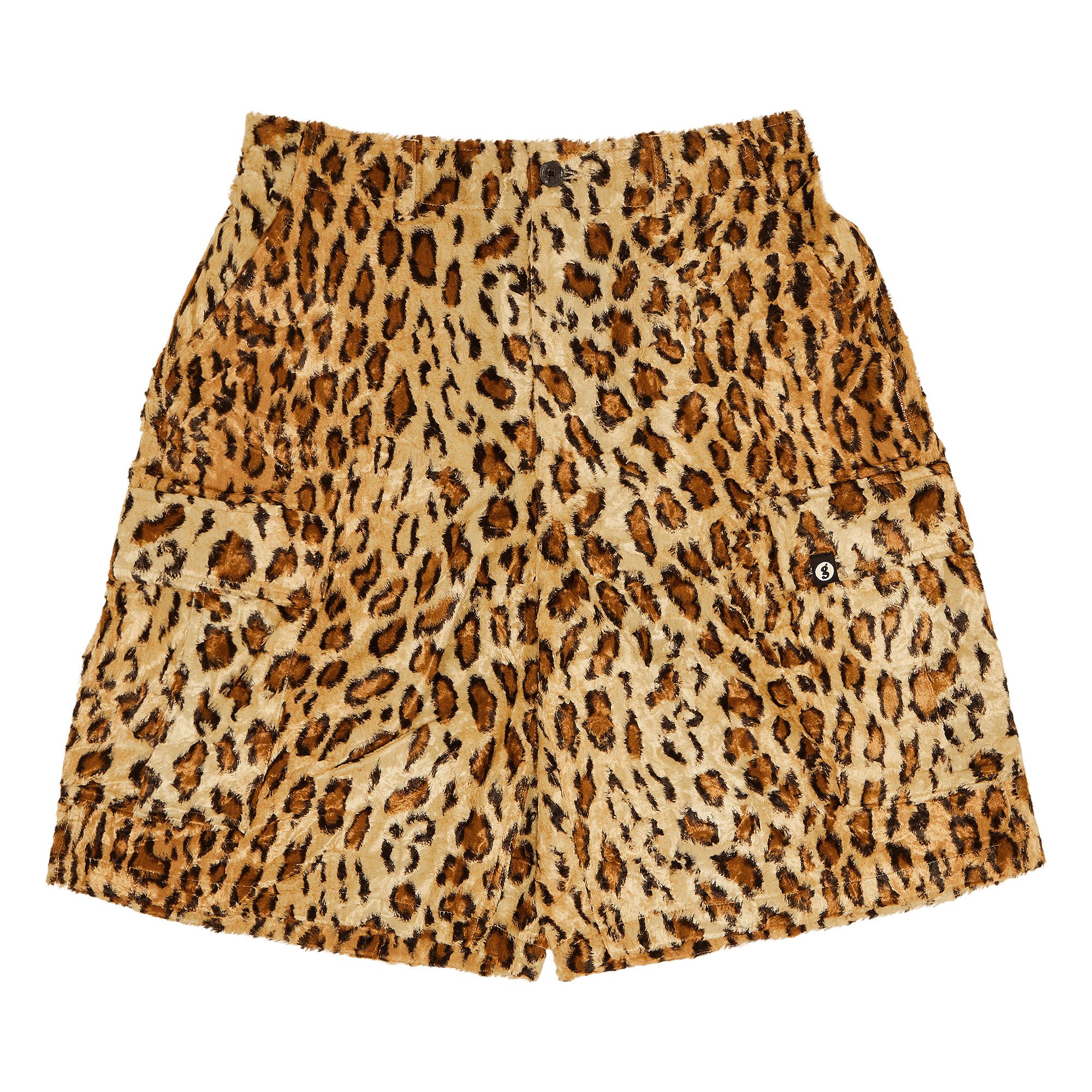 Supreme x Goodenough Crushed Rayon Pile Cargo Short 'Leopard'