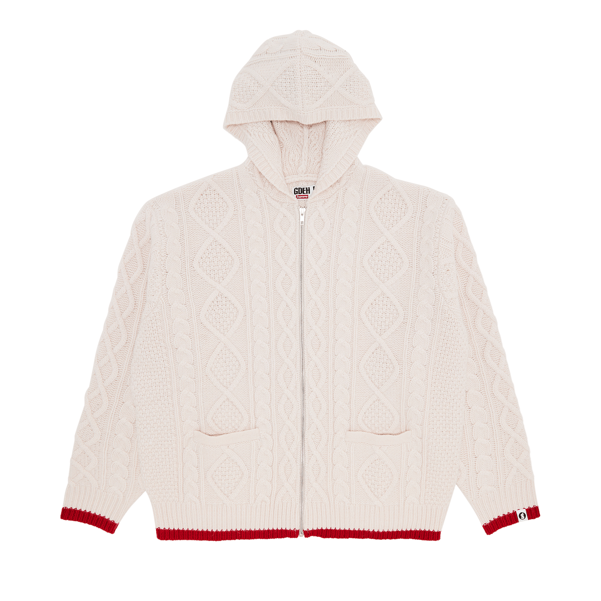 Supreme x Goodenough Zip Up Hooded Sweater 'Stone'