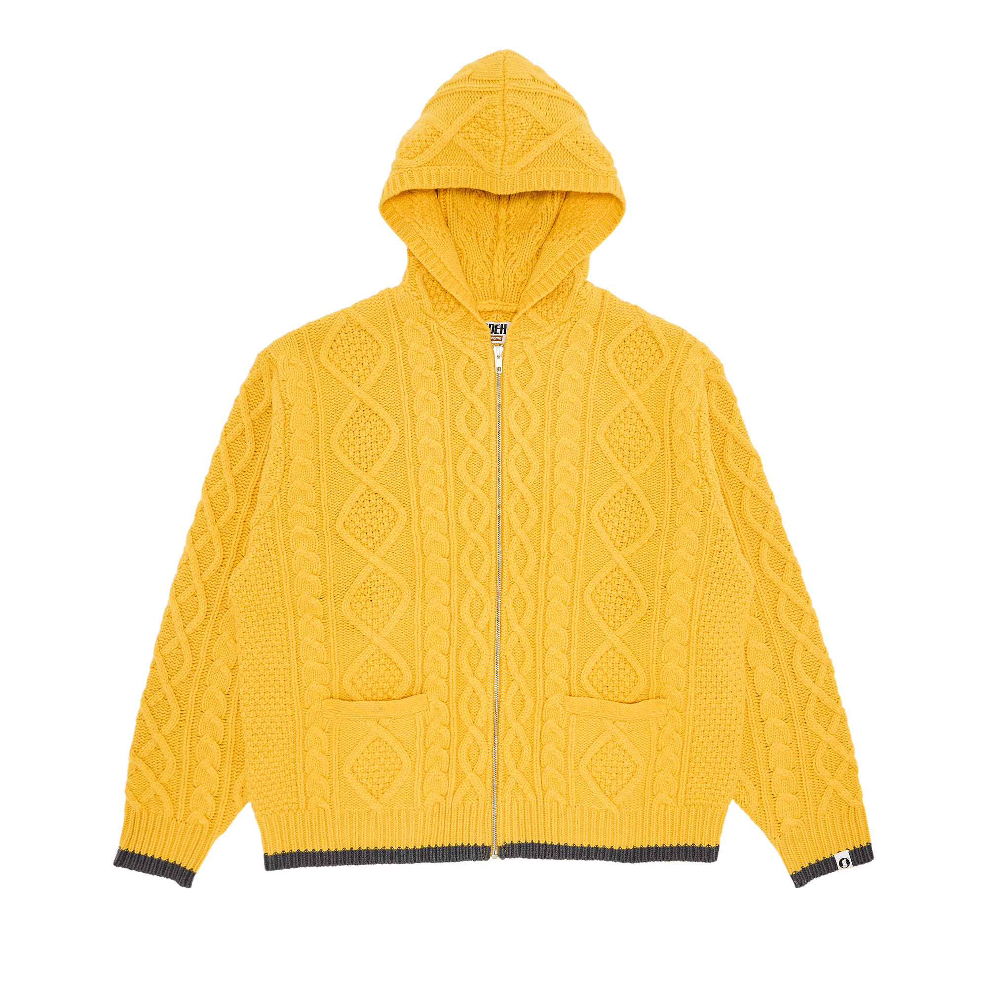 Supreme x Goodenough Zip Up Hooded Sweater 'Yellow'