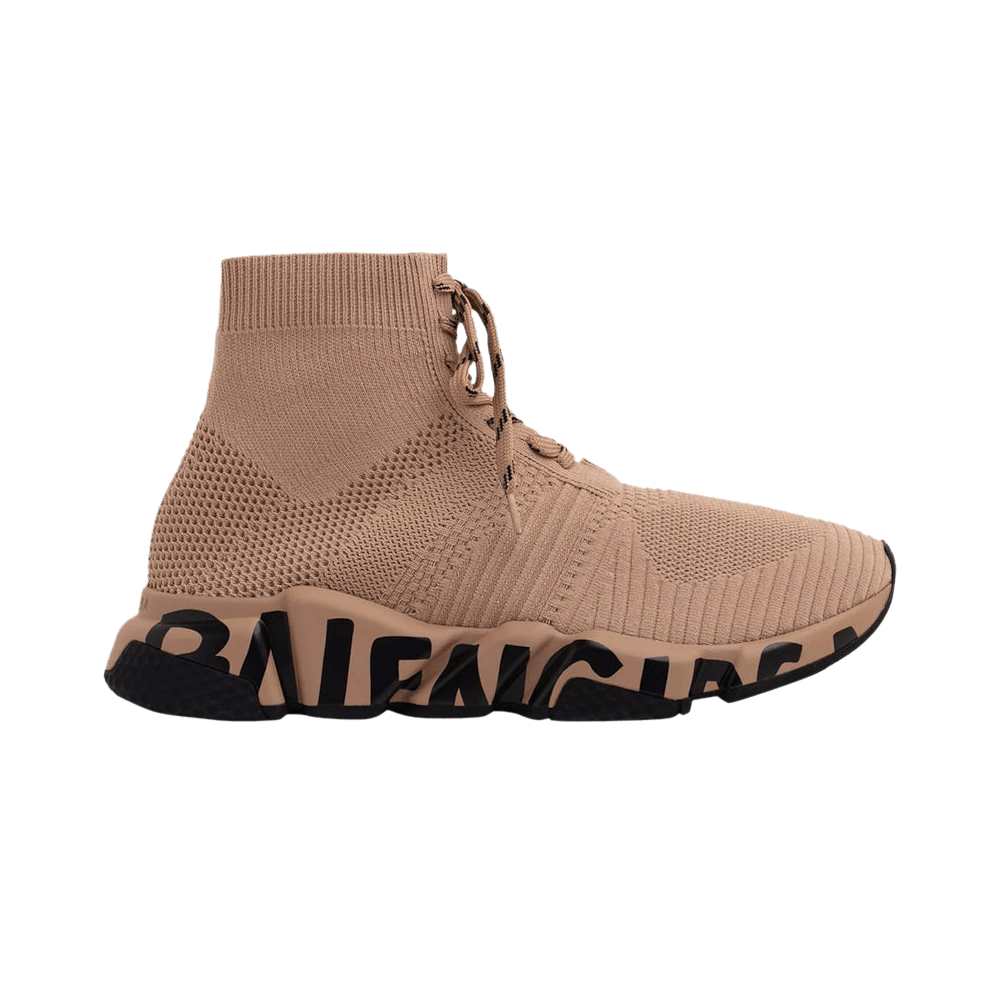 Balenciaga Wmns Speed Lace Up Trainer 'Midsole Graffiti - Nude'