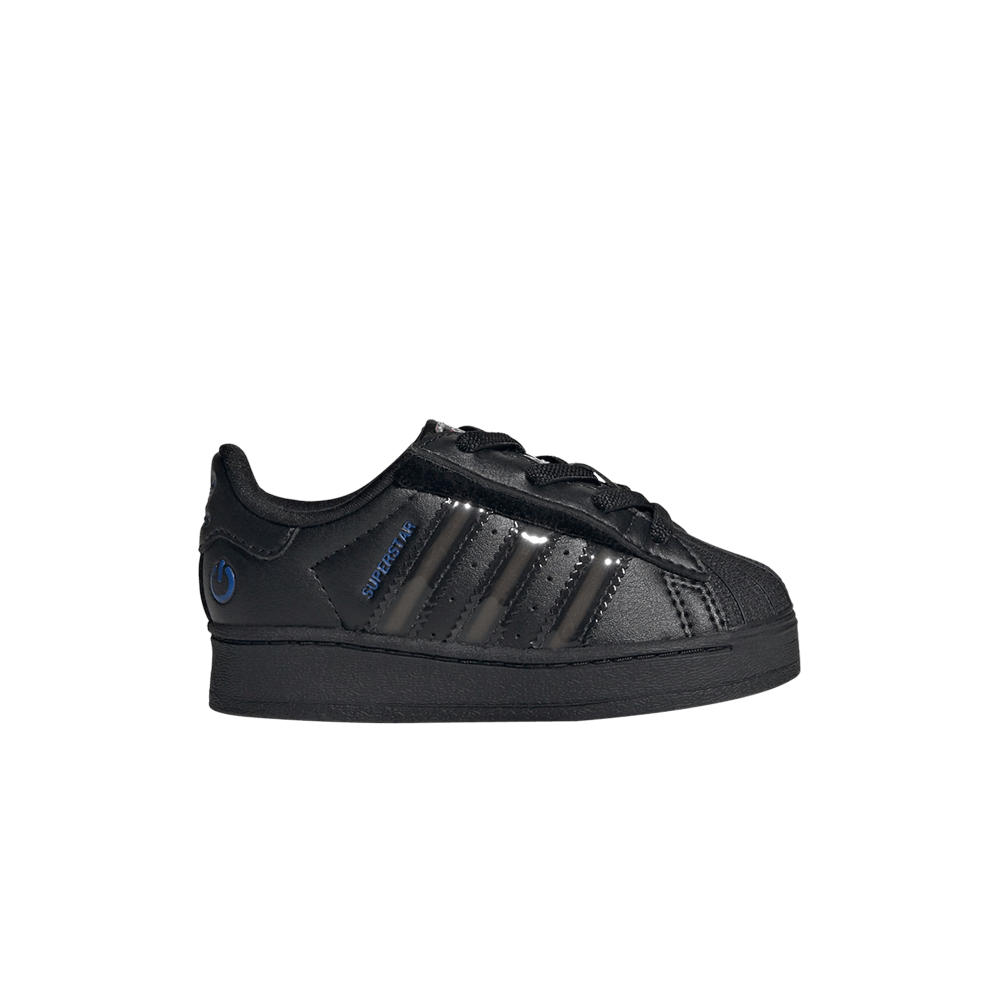 adidas Superstar Comfort Closure EL I 'Led Lights Stripes - Black Preloved Violet'