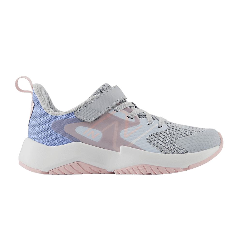 New Balance Rave Run v2 Bungee Lace Top Strap Big Kid Wide 'Bright Sky Rose Sugar'