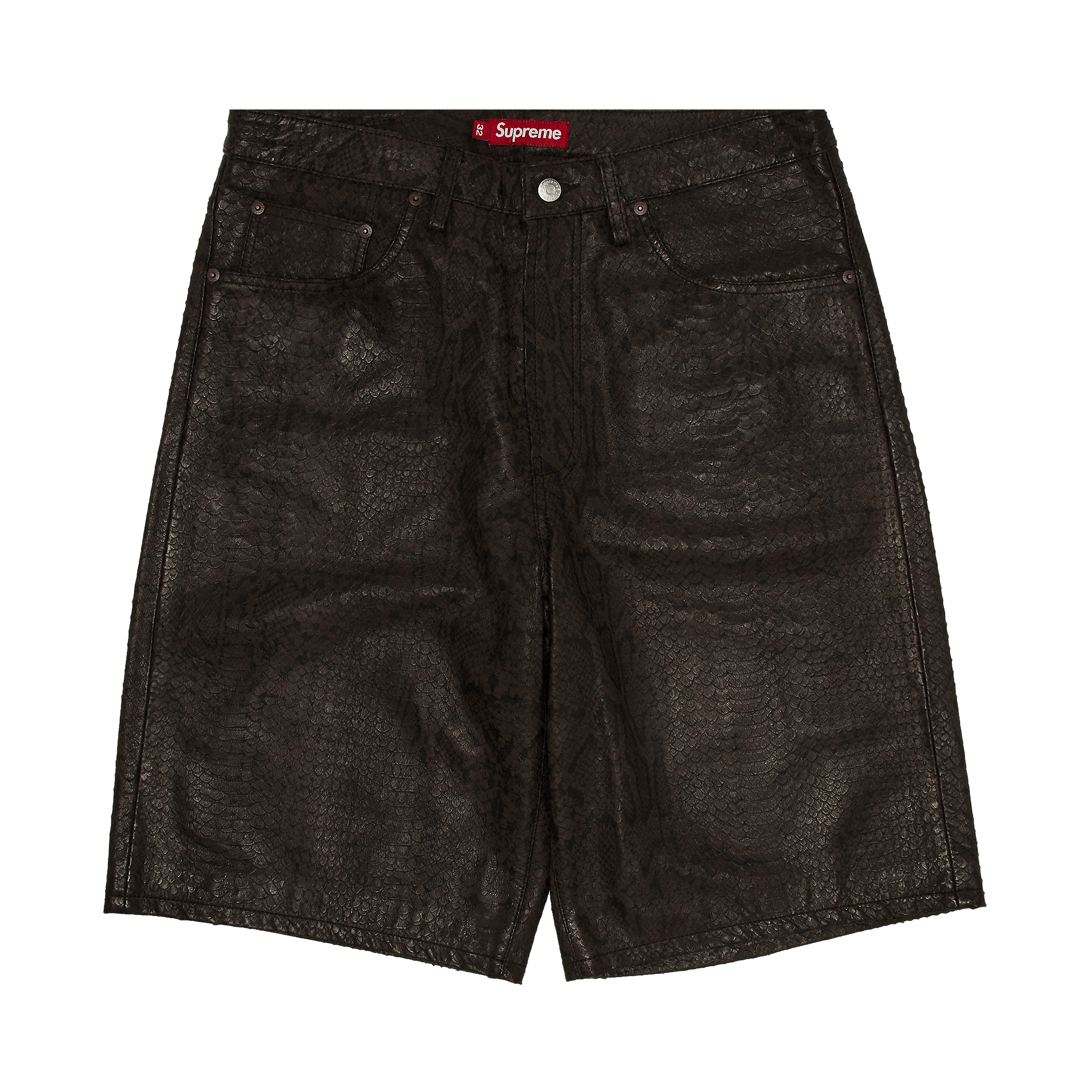 Supreme Baggy Leather Short 'Snakeskin'