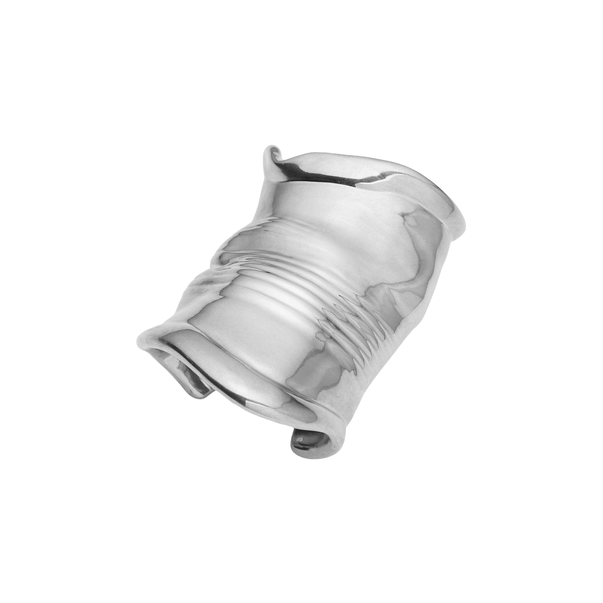 Jean Paul Gaultier Distorted Can Bracelet 'Silver'