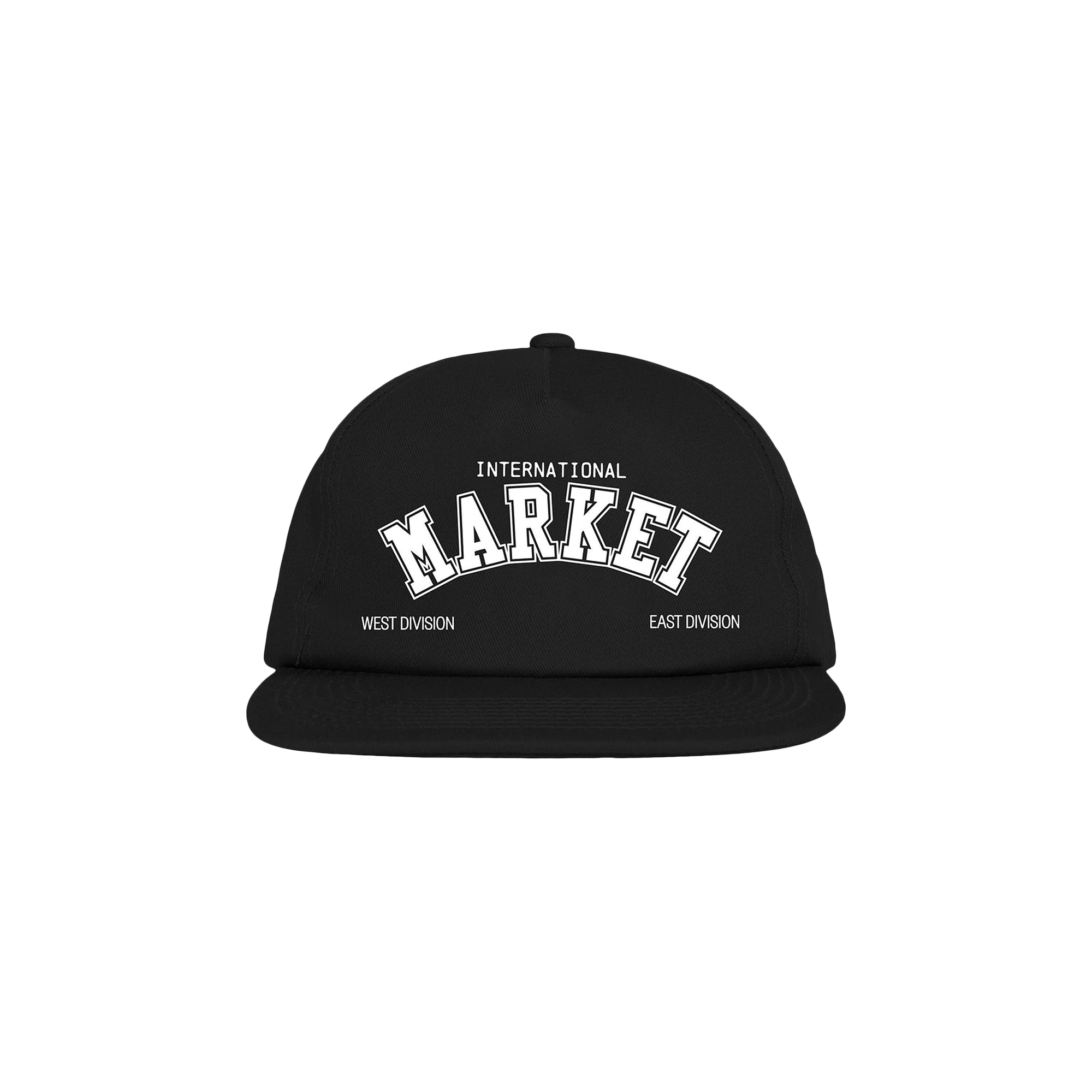 Market West East 5 Panel Hat 'Black'