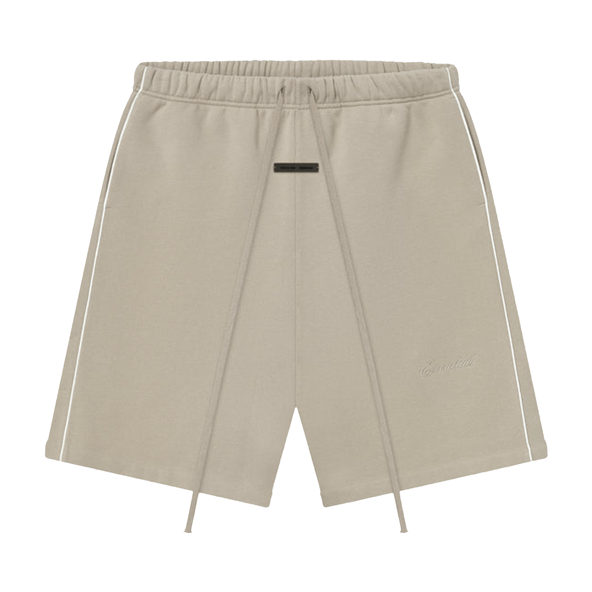 Fear of God Essentials Relaxed Fleece Sweatshort With Piping 'Timber/Cloud White'