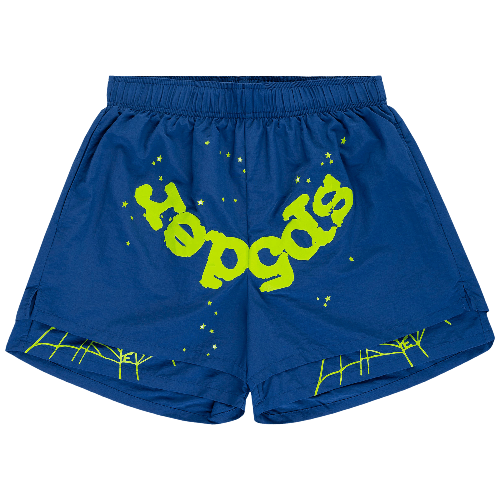 Sp5der OG Web Double Layer Short 'Blue'