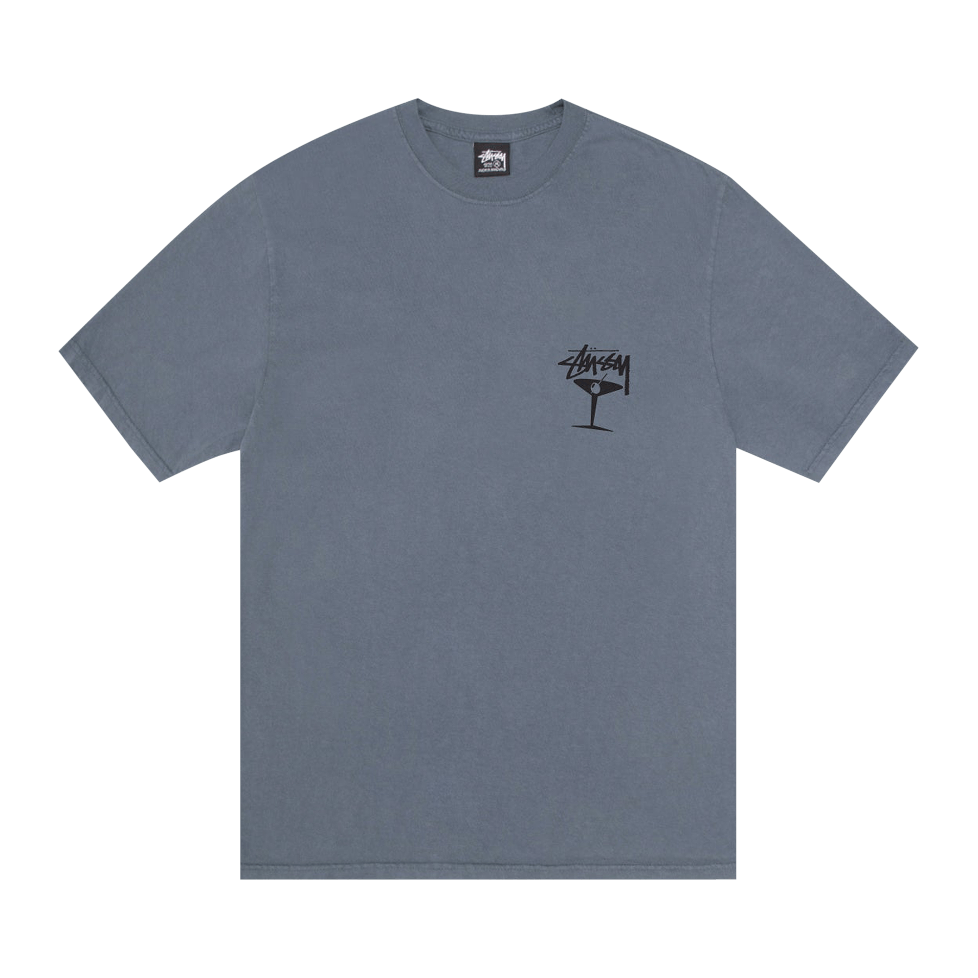 Stussy Martini Tee Pigment Dyed 'Navy'