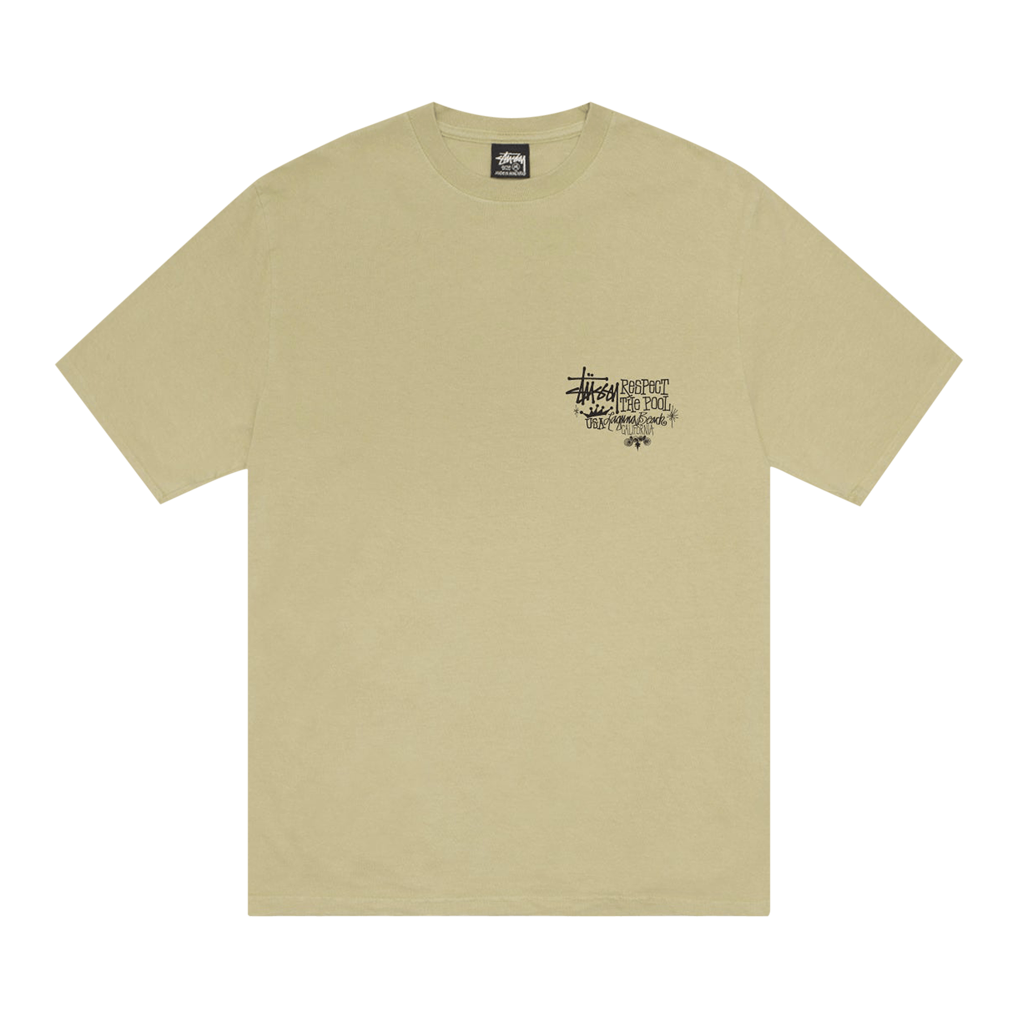 Stussy Respect The Pool Tee Pigment Dyed 'Elm'