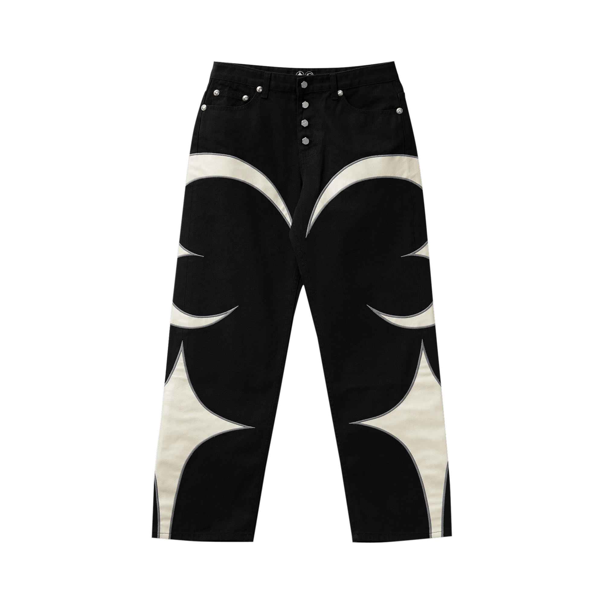 Buy Thug Club TC Bone Leather Denim Pants 'Black' - TC25PT2102 | GOAT