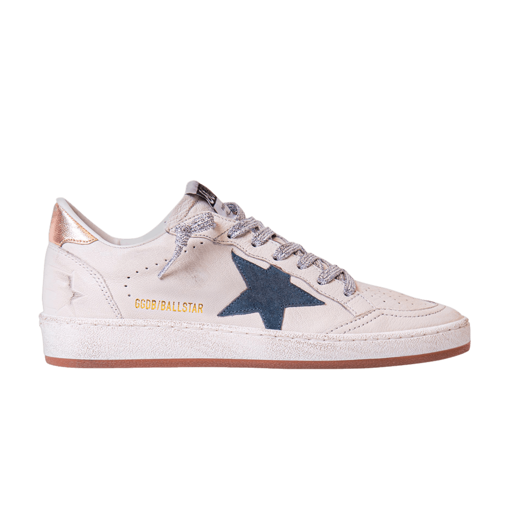 Golden Goose Wmns Ball Star 'White Smoke Blue Peach'