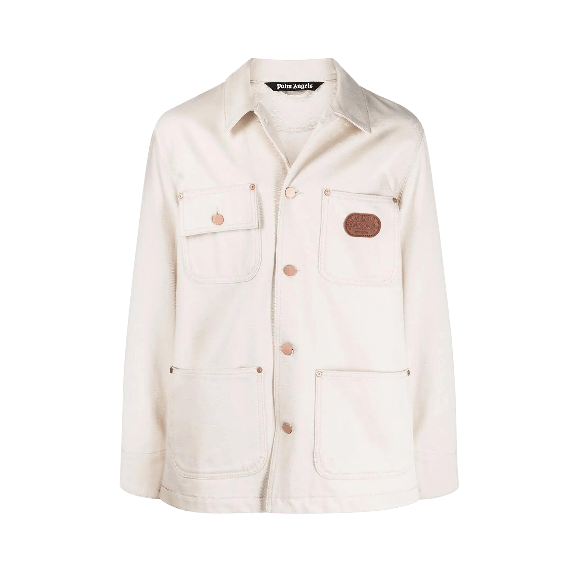 Palm Angels Missoni Melted Logo Denim Jacket 'Off White'