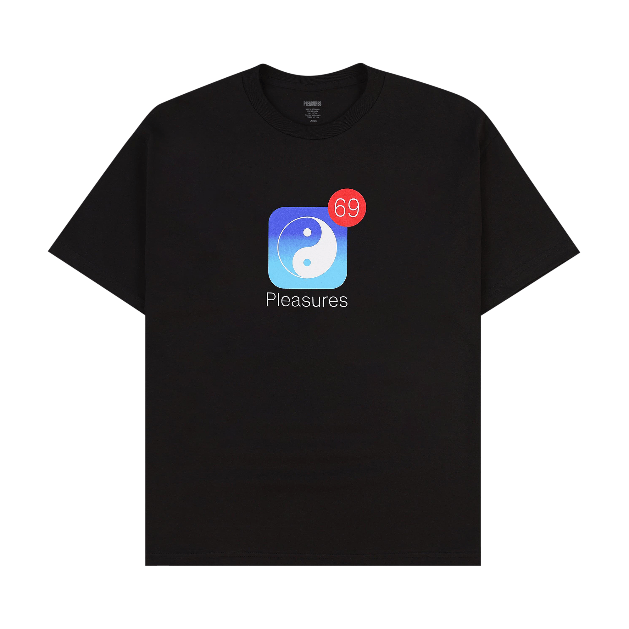 Pleasures Notify T-Shirt 'Black'