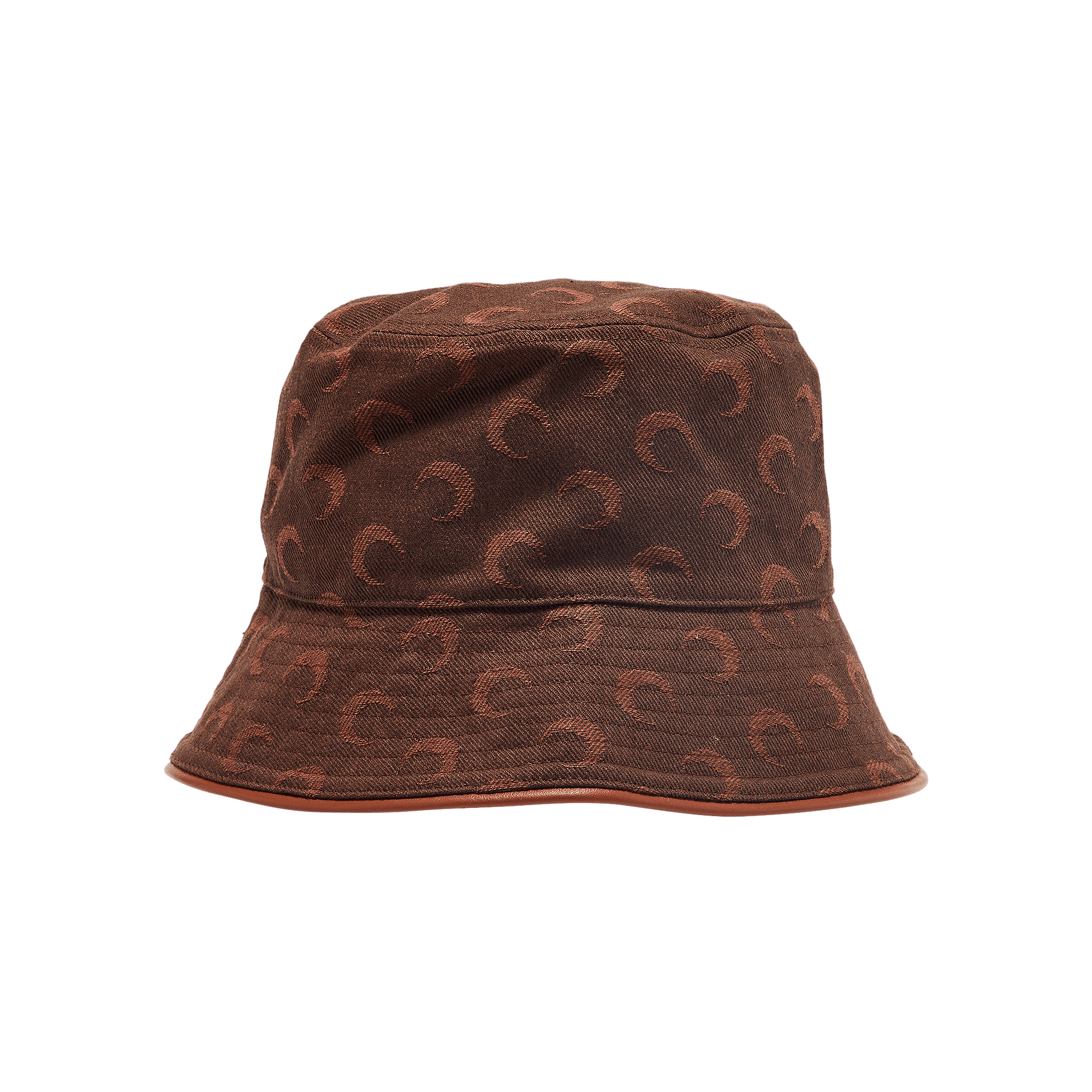 Marine Serre Moon Jacquard Twill Bucket Hat 'Brown'