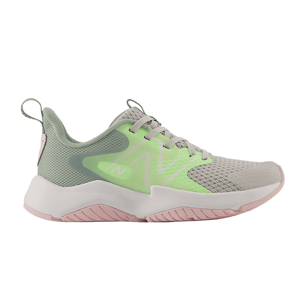 New Balance Rave Run v2 Little Kid 'Grey Matter Mint Flash'