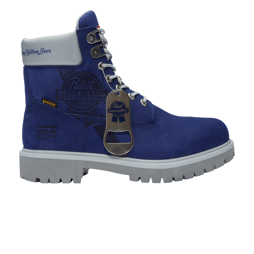Pabst Blue Ribbon x Timberland 6 Inch Soft Toe Waterproof Work Boot 'Blue'