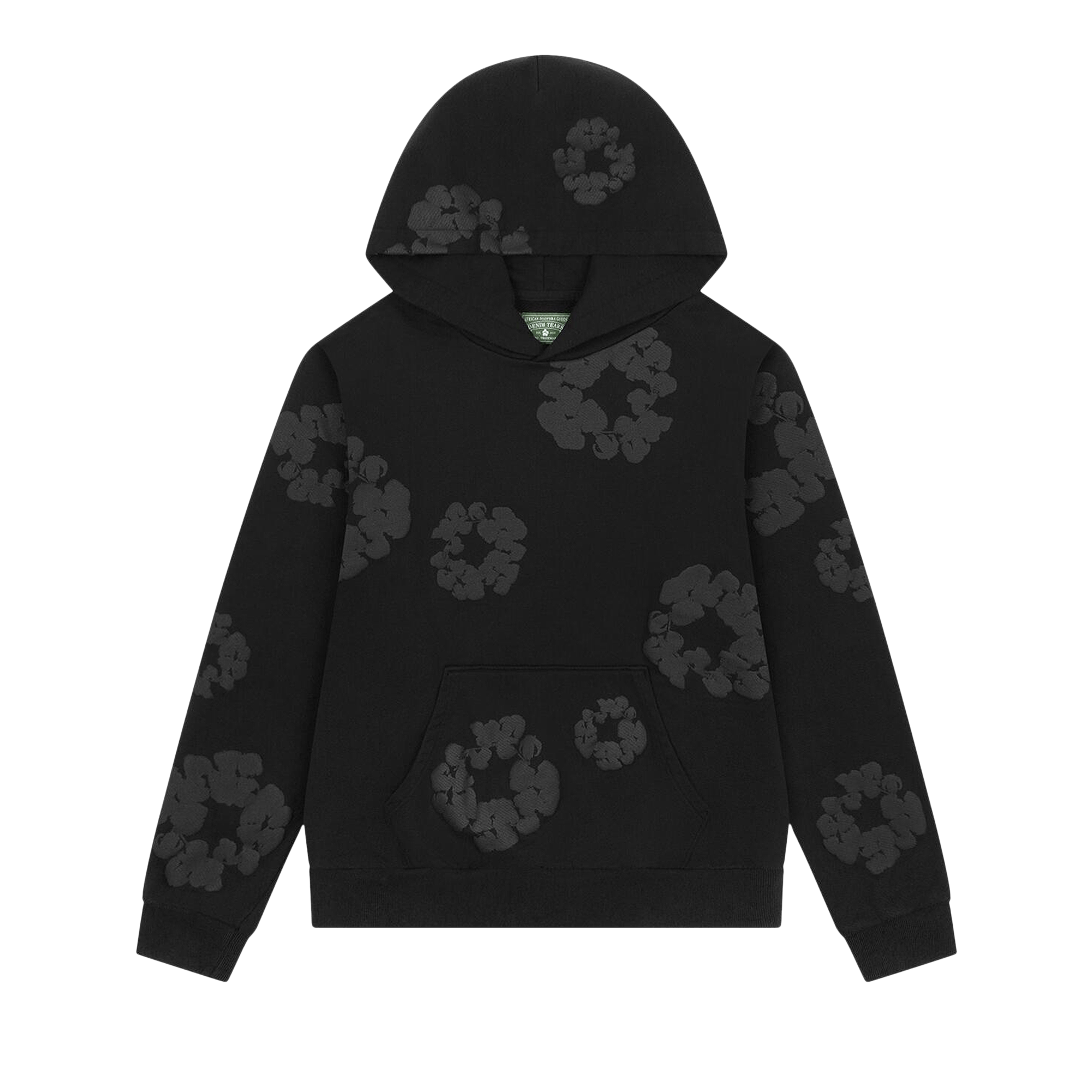 人気コラボ★Denim Tears x Cactus Tears カクタス フーディ 黒 Denim Tears x CPFM Cactus Tears Wreath Black Hoodie