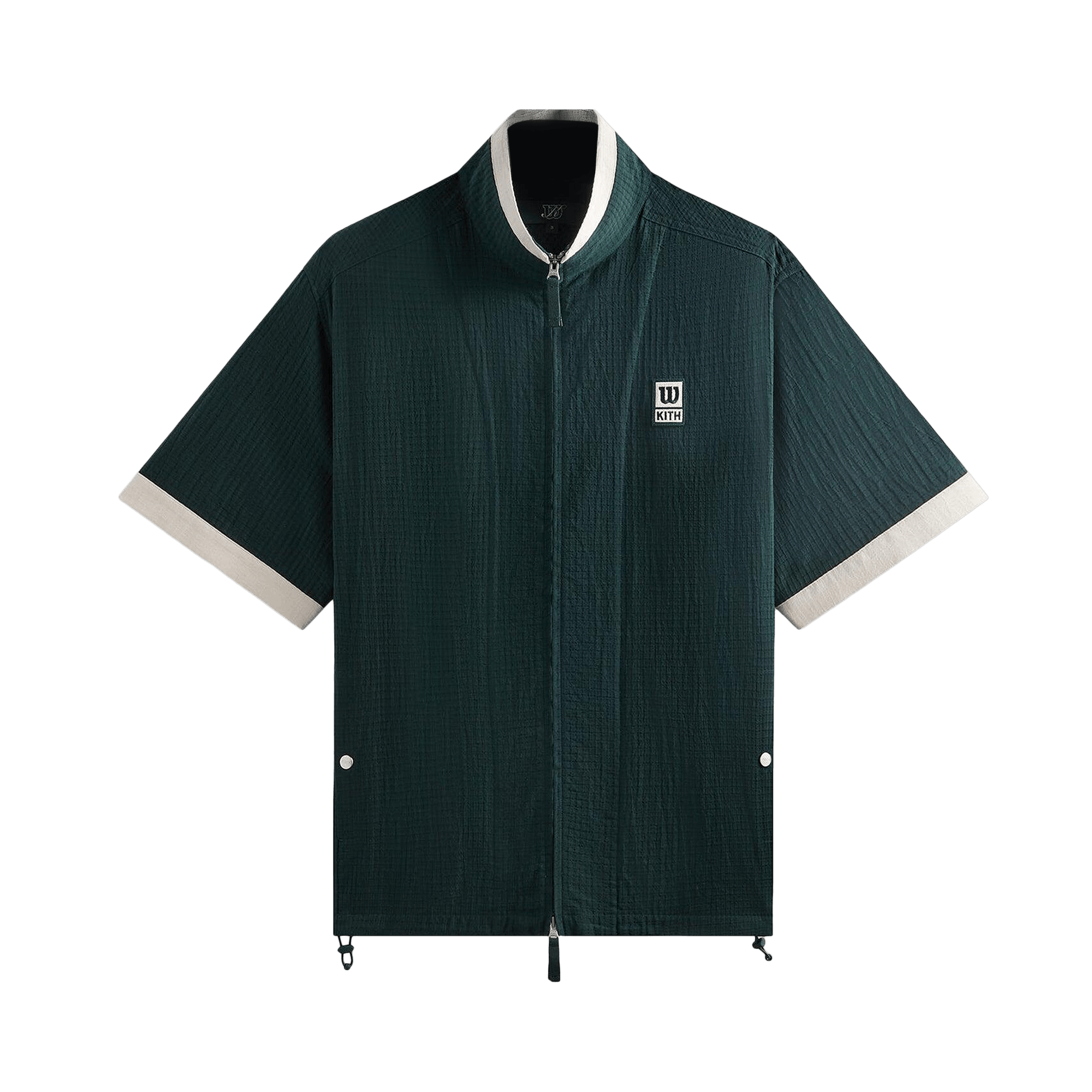 Kith x Wilson Dobby Zip Up Shirt 'Stadium'