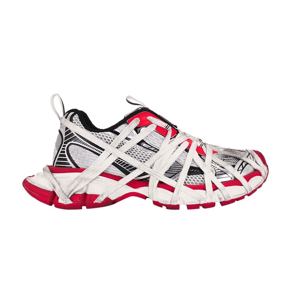 Balenciaga 3XL Extreme Lace Sneaker 'Worn-Out - Grey Red Black'