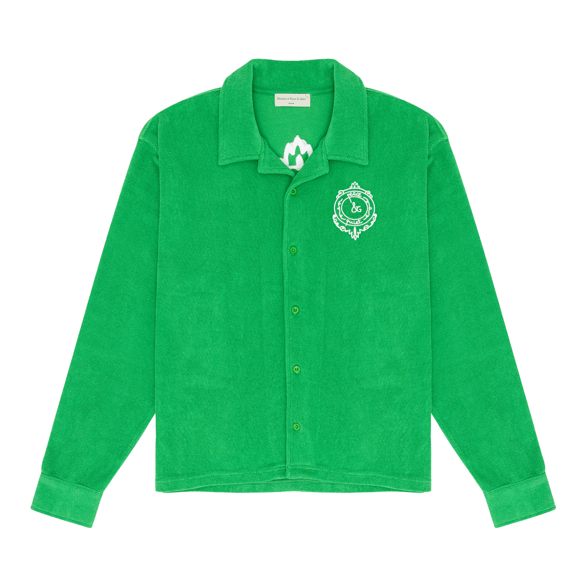 Museum of Peace & Quiet PQ Seal Terry Cloth Button-Up 'Kelly'
