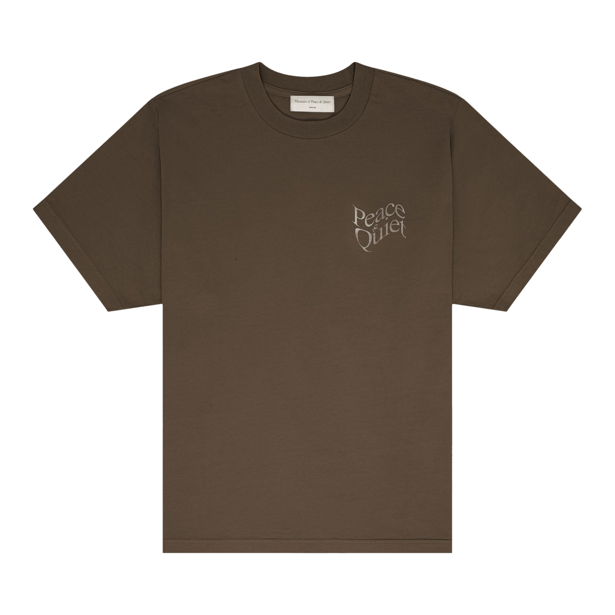 Museum of Peace & Quiet Wordmark T-Shirt 'Coffee'