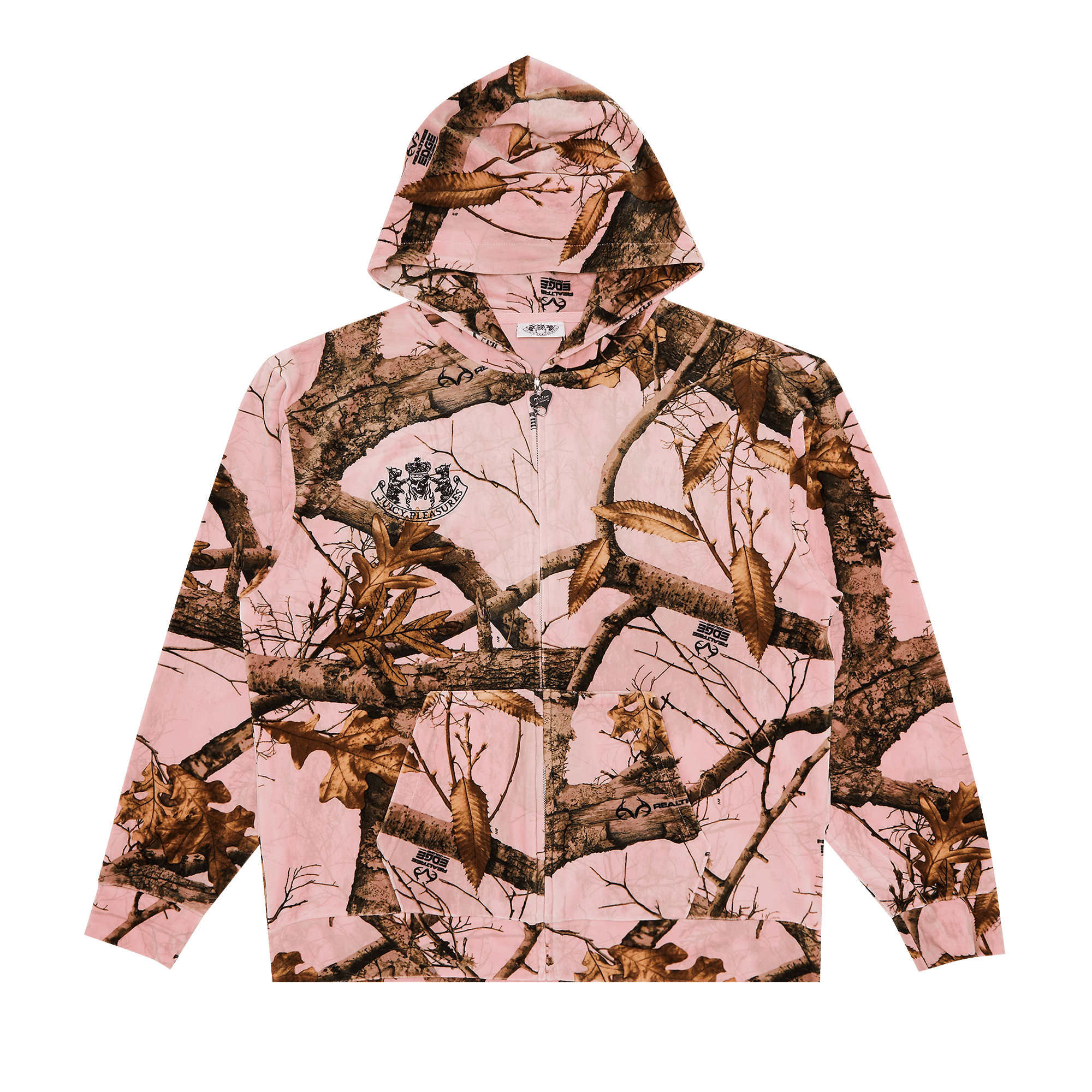Pleasures RealTree Velour Hoodie 'Pink Camo'