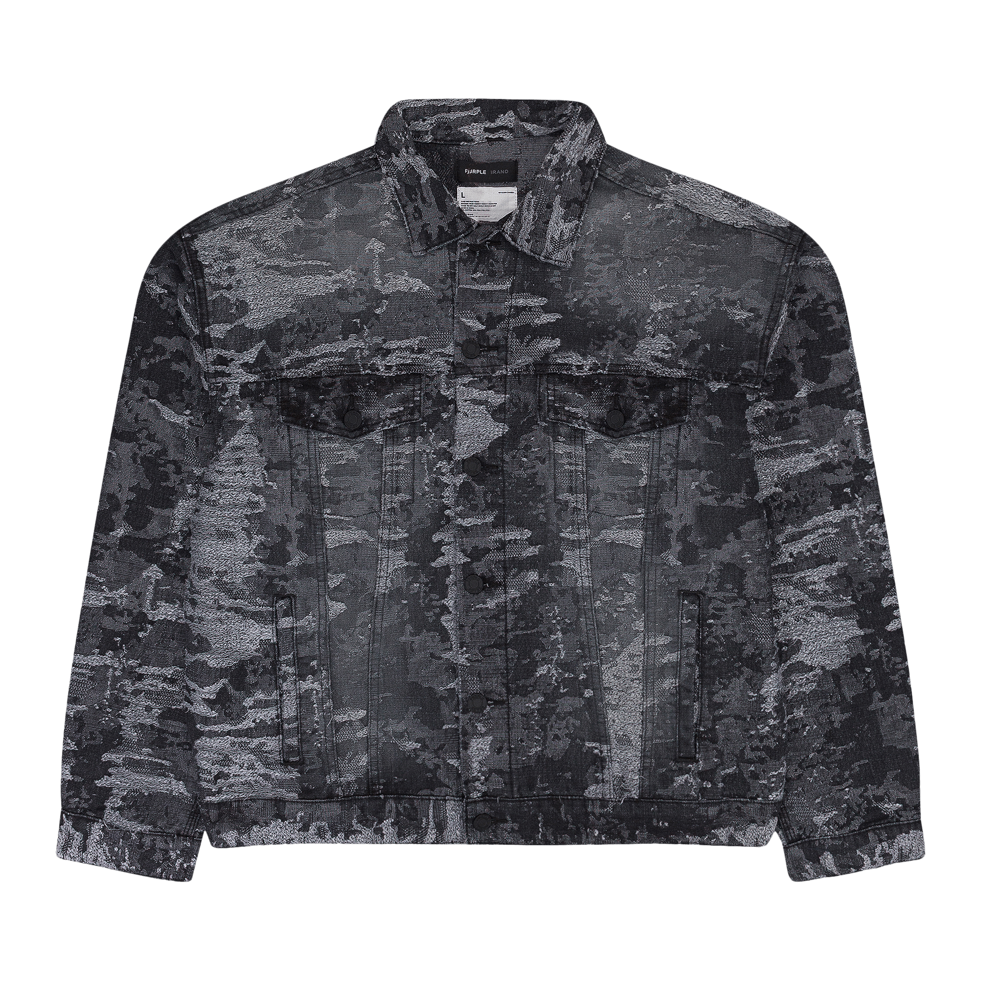 PURPLE BRAND Jacquard Jacket 'Black'