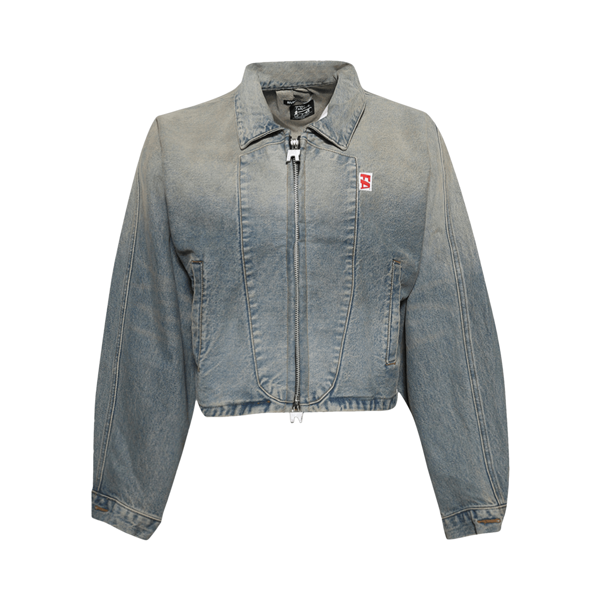 RIVINGTON roi Rebis Fathers Garden Trucker Jacket 'Light Indigo'
