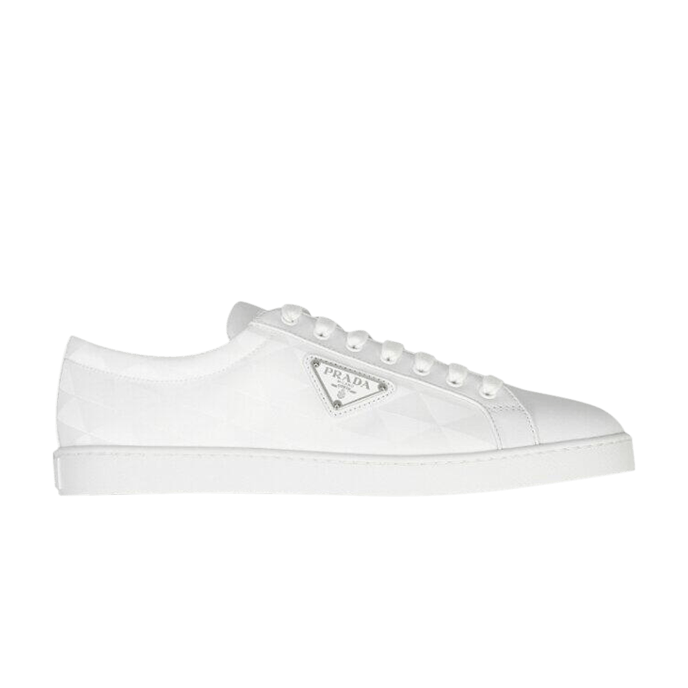 Buy Prada Leather Sneakers 'White' - 2EE378 3LJ6 F0009 | GOAT IT