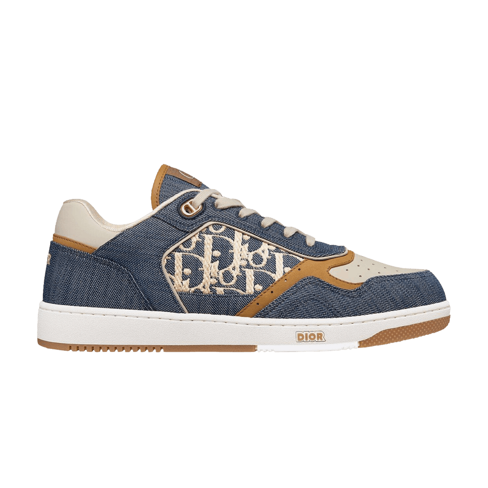 Dior B27 Uptown Low 'Raffia-Effect Dior Oblique - Denim'
