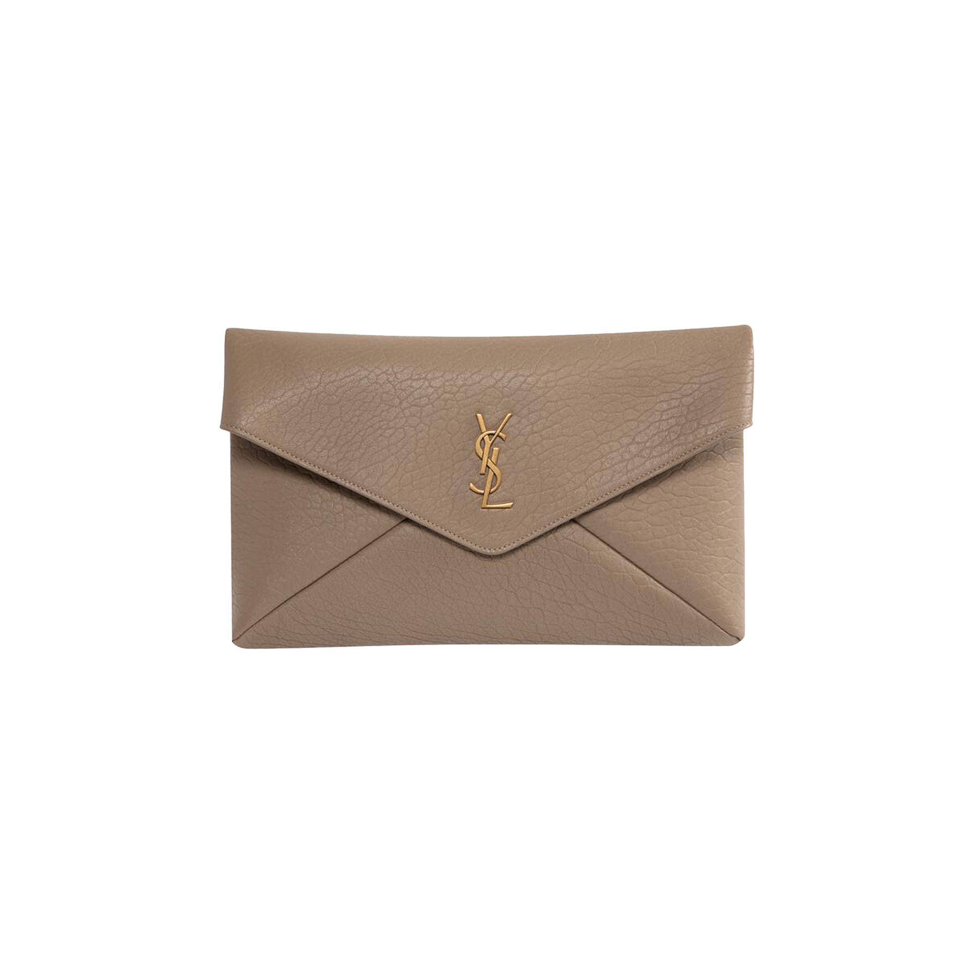 Saint Laurent Cassandre Large Envelope Pouch 'Dusty Grey'